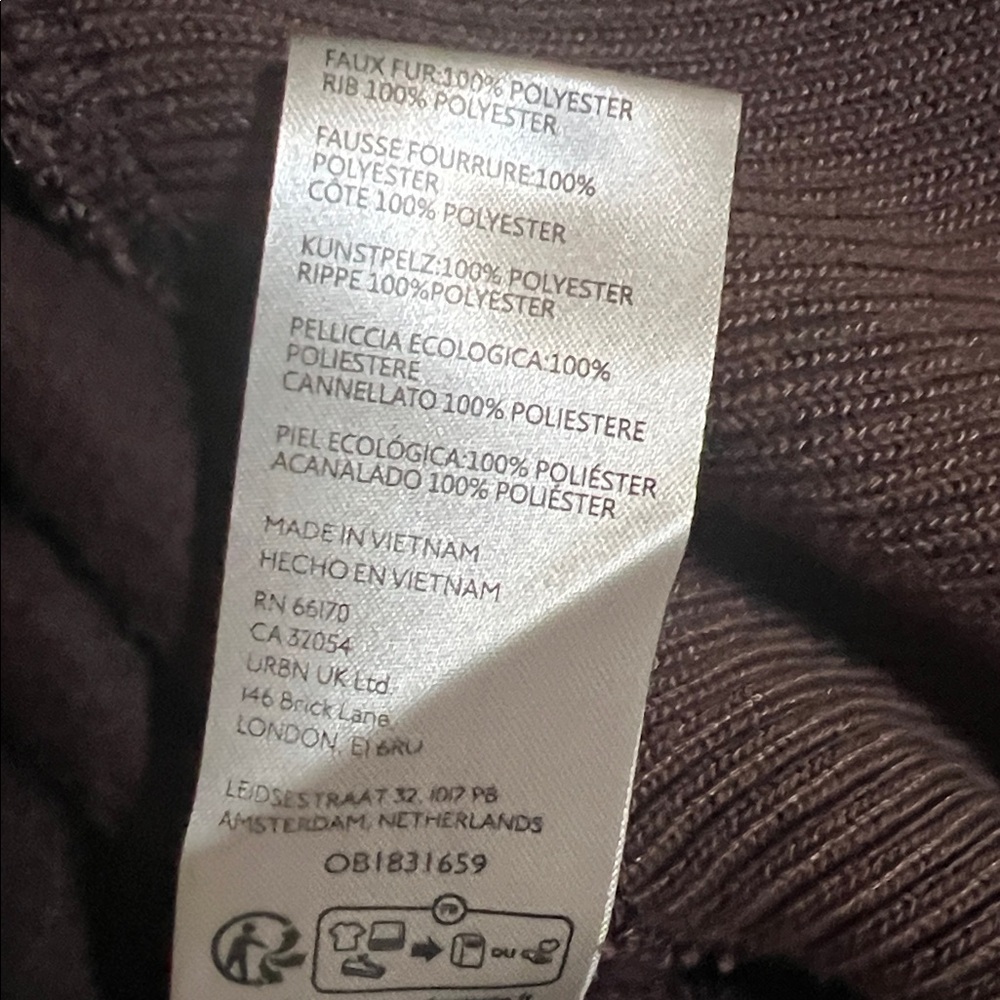 Free People Camden Fleece brown medium - Picture 8 of 9